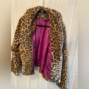 Leopard cozy coat